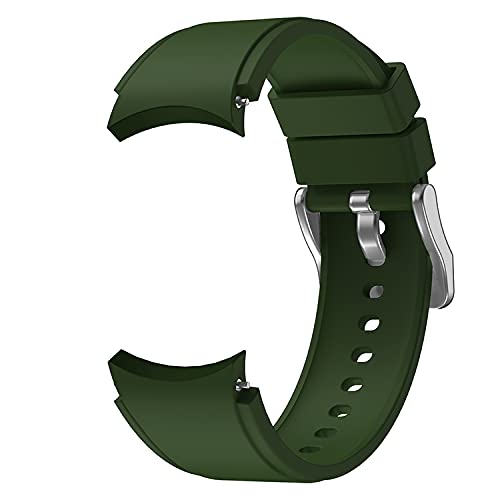 SYSTEM-S Cinturino flessibile in silicone 22mm per Samsung Galaxy Watch 4 Smartwatch Verde