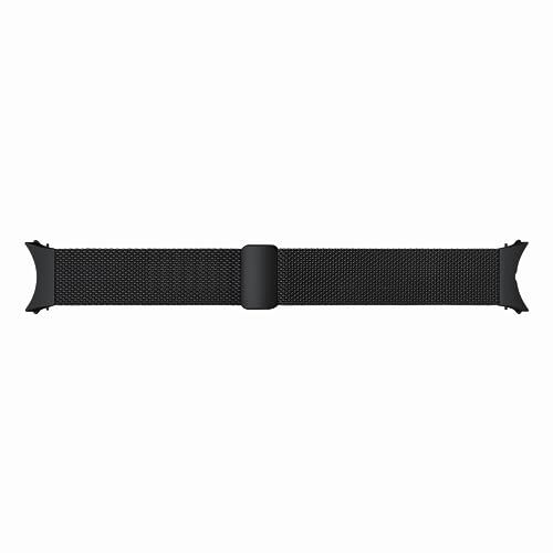 Samsung Milanese Band small Cinturino Smartwatch in Acciao Inox per Galaxy Watch4 40mm, Watch5 40mm, Watch6 40mm, Black
