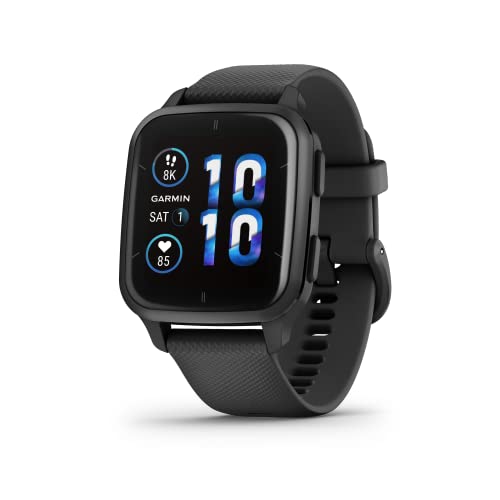 Garmin Venu Sq 2 Music, Smartwatch, Display 1,4" AMOLED, GPS, Cardio, SpO2, 25+ App Sport & Fitness,  Pay, Musica, Spotify, Deezer, Amazon Music, Autonomia 11 giorni (Slate & Black)