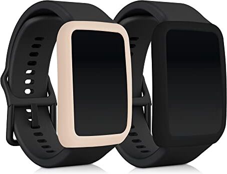 kwmobile 2X Protezione Schermo Compatibile con Oppo Watch Free Custodia in Silicone con Rivestimento Protettivo Senza Fitness Tracker