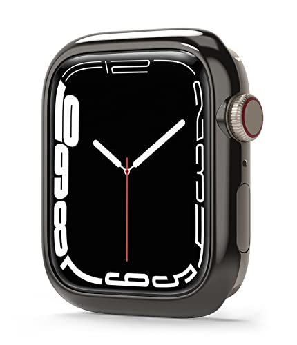Ringke Bezel Styling Compatibile con Cover Apple Watch 9/8 / 7 45mm, SE / 6/5 / 4 44mm, Ghiera Anti Graffio Stainless Steel Adesiva Accessorio Graphite (45-11)