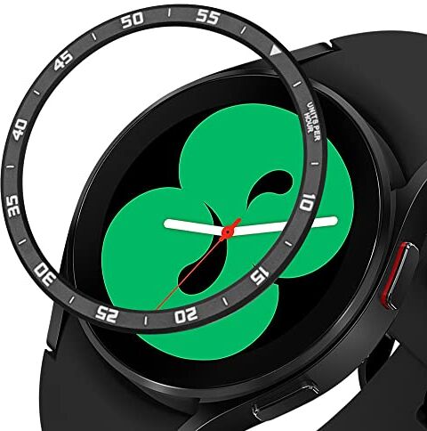 kwmobile Protezione Display Compatibile con Samsung Galaxy Watch 4 (44mm) Fitness-tracker Sticker Proteggi-schermo per Smart-Watch nero/argento