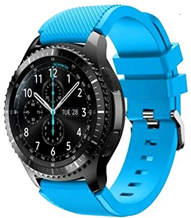 FunBand Cinturino Compatibile con Samsung Galaxy Watch 3 45mm, 22mm Braccialetto di Ricambio Silicone Sportivo Cinturino per Gear S3 Frontier / S3 Classic/Galaxy Watch 46mm / Huawei Watch GT2 Pro