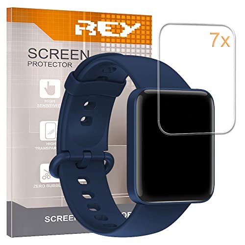 REY Pack 7x Pellicola salvaschermo per XIAOMI REDMI WATCH 2 LITE XIAOMI REDMI WATCH 3 LITE, qualità Premium