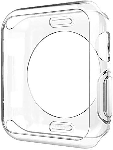 Miimall Custodia Protezione in TPU Compatibile con Apple Watch Series 6/SE/Serie 5/Serie 4 44mm [AntiCaduta] Ultra Sottile Flessibile Gomma Paraurti Protettiva per iWatch Serie 6/5/4/SE 44mm Clear