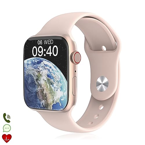 DAM Smartwatch W29 MAX con display 2.1 e modalità Always on. Monitor cardiaco 24 ore, O2 nel sangue, notifiche app. 4,8 x 1,1 x 3,9 cm. Colore: Rosa