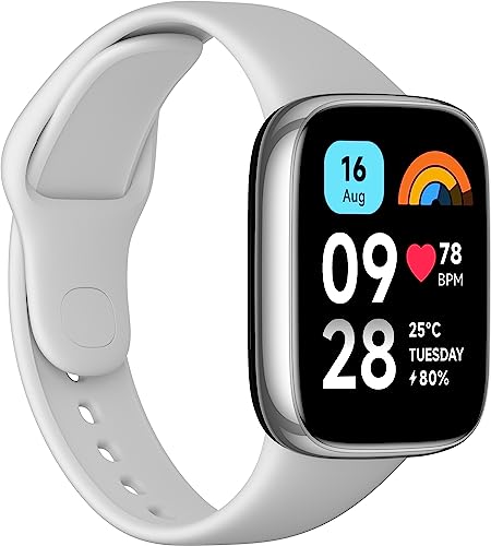 Xiaomi Redmi Watch 3 Active, Display LCD 1.83", Telefonate Bluetooth, Monitoraggio della SpO2 e Frequenza Cardiaca, Resistenza all'Acqua 5ATM, Autonomia di 12 giorni, 100+ Modalità Fintness, Grigio