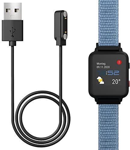 Seltureone Cavo di ricarica USB magnetico compatibile con ANIO 5, cavo di ricarica USB magnetico portatile SmartWatch di ricambio per smartwatch per bambini ANIO – nero