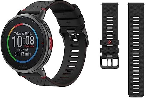 Polar Vantage V2 Premium Smartwatch con GPS Sportwatch con Misurazione della Frequenza Cardiaca dal Polso per Running, Nuoto, Bici, HIIT Controlli Musica, Meteo, Notifiche Telefoniche