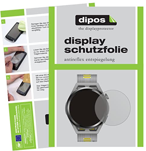 dipos I 2X Pellicola Protettiva antiriflesso Compatibile con Huawei Watch GT Runner Pellicola di Protezione