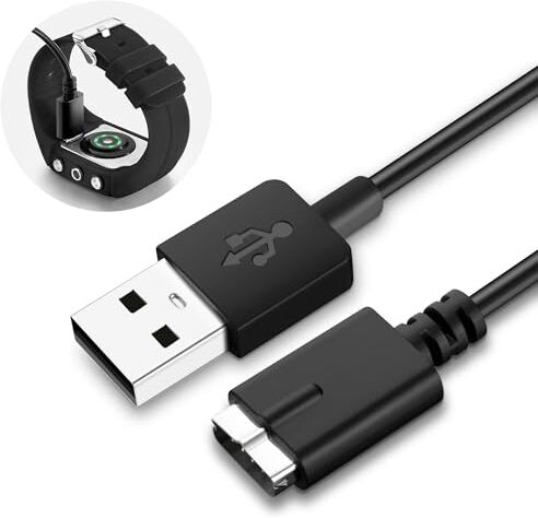 Generic Caricabatterie compatibile con Polar M430 Cavo USB 100cm Sostituzione adattatore di ricarica Accessori per orologi GPS Cavo di ricarica USB 3,3ft