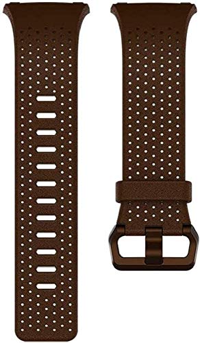 Fitbit Ionic, Braccialetto in Pelle Unisex-Adulto, Cognac, Large