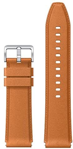 Xiaomi Watch S1 Strap (Leather) Brown, Cinturino in Pelle, Compatibile con Watch S1, Marrone, Versione Italiana