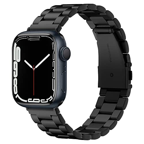 Spigen Cinturino Modern Fit Compatibile con Apple Watch Series per Apple Watch Ultra 2/Ultra 49mm, 9/8/7 45mm, 6/SE/5/4 44mm e 3/2/1 42mm Nero