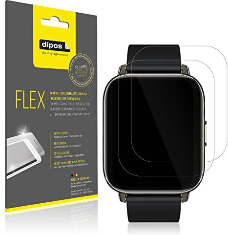 dipos I 2X Pellicola Protettiva Compatibile con Rinsmola 1,69 Pollice Smartwatch Pellicola di Protezione I 3D Full Cover