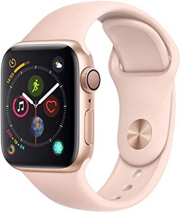 Apple Watch Series 4 40mm (GPS) Cassa In Alluminio Color Oro Con Cinturino Sport Rosa Sabbia (Ricondizionato)