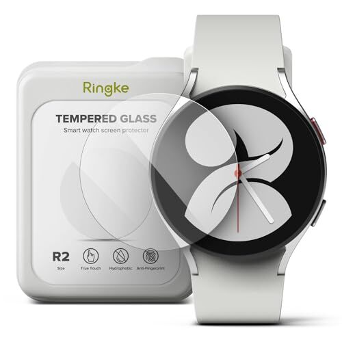 Ringke Pellicola Protettiva per Bezel Styling (4 Pezzi) Compatibile con Samsung Galaxy Watch 5/4 40mm, Vetro Temperato Proteggi Schermo R2