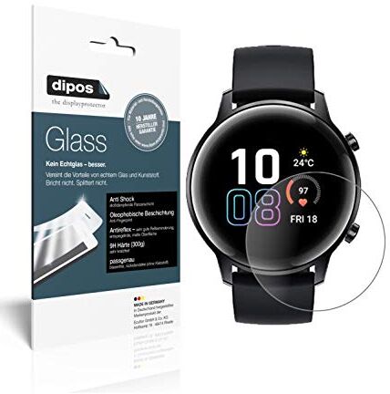 dipos I 2X Pellicola Protettiva Opaco Compatibile con Honor Magic Watch 2 42mm Protezione Vetro Flessibile 9H