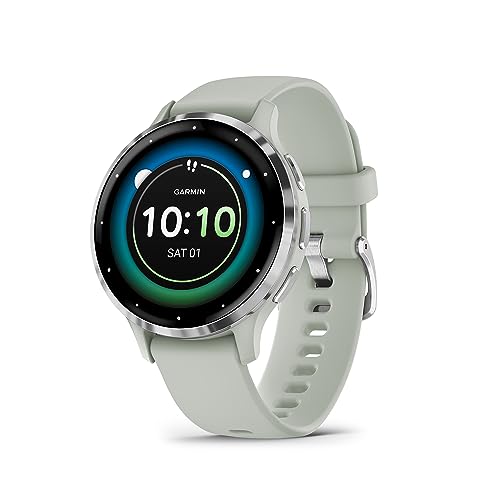 Garmin Venu 3S, Smartwatch AMOLED 1,2", Cassa 41mm, Microfono e Speaker, Musica,  Pay, +30 App sport, GPS, Cardio, SpO2 , Autonomia 10 giorni (Sage Gray & Silver)