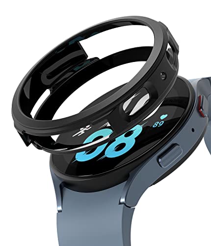 Ringke Air Sports Compatibile con Cover Samsung Galaxy Watch 5 44mm, Custodia Antiurto Robusta Resistente Graffi TPU Black Nero