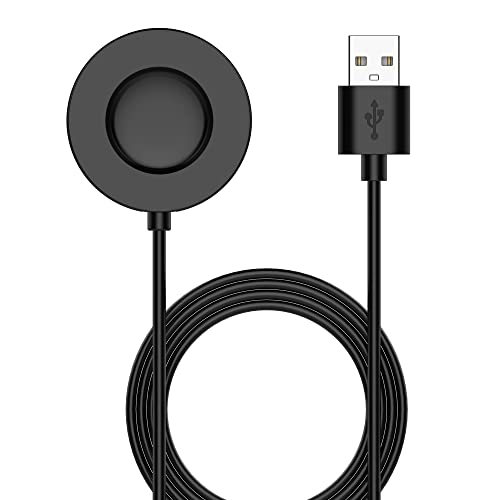 KUTEWEU Rapido Caricabatterie Cavi Compatibile con Xiaomi Watch S1 Pro, 100cm 3.3 inch USB Cable Ricarica Sostitutivo Adattatore Cavo di Ricarica per Mi Watch S1 Pro Smartwatch Accessori (Nero)