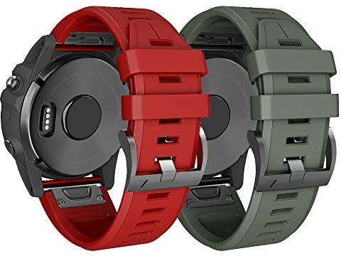 NotoCity Cinturino per Garmin Fenix 6X/Fenix 6X PRO/Fenix 3/Fenix 3 HR/5X/Fenix 5X Plus/, 26mm Cinturino di Ricambio in Silicone, Braccialetto Quick-Fit, Colori Multipli.