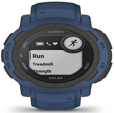 Garmin Instinct 2 Solar, Smartwatch, 45mm, Rugged design, Ricarica solare, Autonomia infinita, +30 app multisport, GPS, Cardio, SpO2,  Pay, Connect IQ (Tidal Blue)