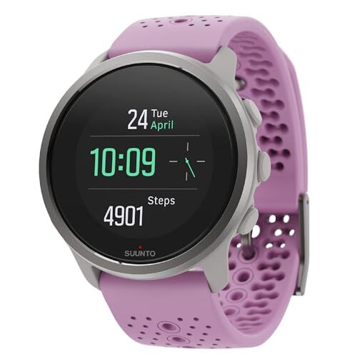 Suunto 5 Peak Orologio sportivo GPS leggero e compatto con 100 ore di durata e misurazione della frequenza cardiaca al polso