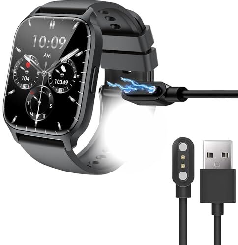 Blueshaweu Cavo di ricarica compatibile con LLKBOHA Smartwatch da 1,85 pollici Y3, cavo caricatore stazione di ricarica per smartwatch LLKBOHA Y3 (nero)