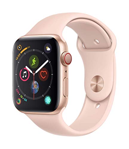 Apple Watch Series 4 44mm (GPS + Cellular) Cassa In Alluminio Color Oro Con Cinturino Sport Rosa Sabbia (Ricondizionato)
