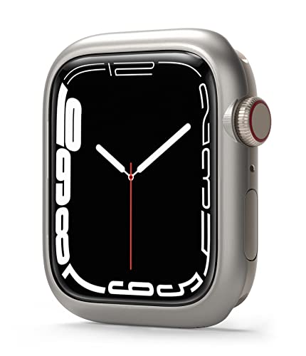 Ringke Bezel Styling Compatibile con Cover Apple Watch 9/8 / 7 41mm, SE / 6/5 / 4 40mm, Ghiera Anti Graffio Stainless Steel Adesiva Accessorio Silver (41-09)