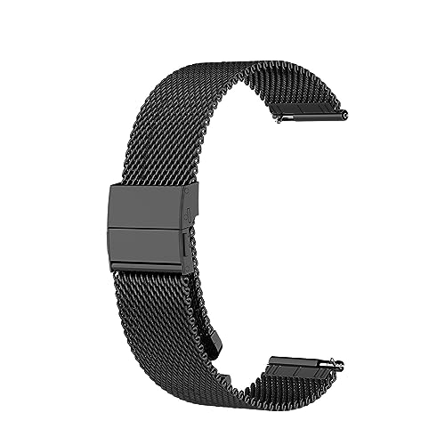 Generic Cinturino da 22 mm compatibile con Amazfit Bip 5, cinturino di ricambio in acciaio inossidabile a rete metallica per smartwatch Amazfit Bip 5, Metallo