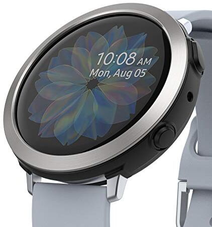 Ringke Air Sports + Bezel Styling Combo Compatibile con Cover Samsung Galaxy Watch Active 2 44mm, Custodia Antiurto TPU e Ghiera Anti Graffio 20-Black Nero