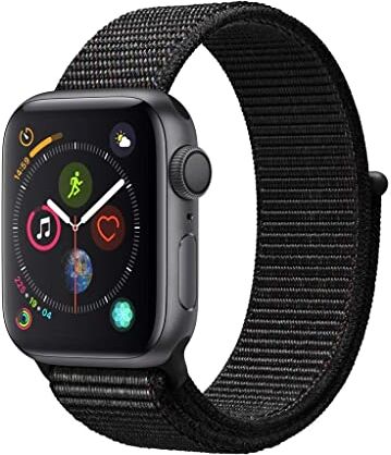 Apple Watch Series 4 40mm (GPS) Cassa In Alluminio Color Grigio Siderale Con Nero Sport Loop (Ricondizionato)