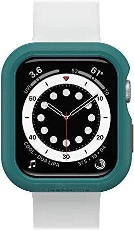 LifeProof Bumper per Apple Watch Series SE 2.ª gen/SE 1.ª gen/6/5/4 44mm, antishock e cadute, sottile e protettivo per schermo e bordi dell' Apple Watch, progettato in modo sostenibile, Verde Acqua