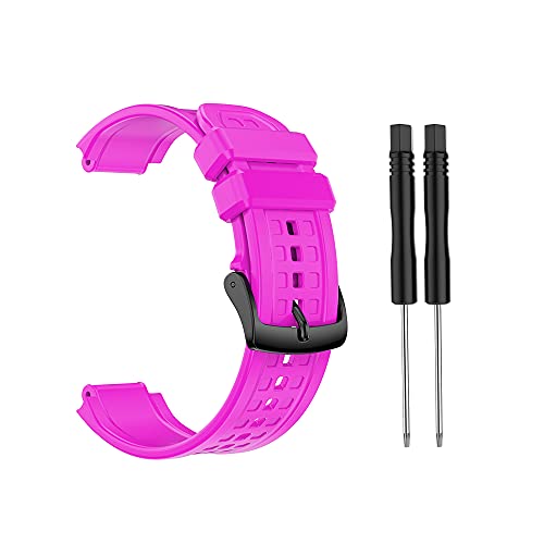 FanLe Cinturini compatibili con Garmin Forerunner 25, cinturino per cinturino di ricambio in silicone morbido con strumento per Garmin Forerunner 25 Orologio da corsa GPS per uomo donna