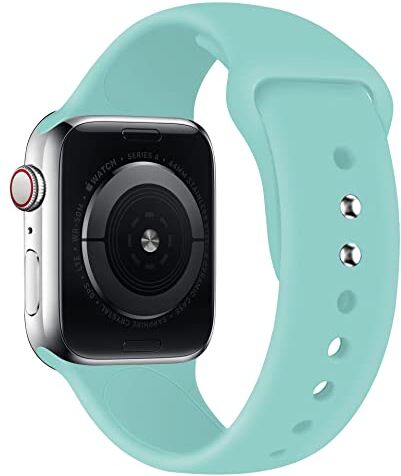 lopolike Compatibile con Apple Watch Band 38/40/41mm per donna/uomo, cinturino in silicone morbido cinturino di ricambio per iWatch Series 8 SE 7 6 5 4 3 2 1, verde chiaro, verde chiaro, 38/40/41mm