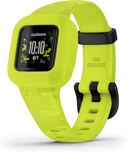 Garmin Vivofit Jr.3 (Camo Green), Orologio e Activity Tracker per Bambini, Display a colori, Passi, Sonno, Cinturino in silicone, App interattiva, Autonomia fino a 1 anno, 4+