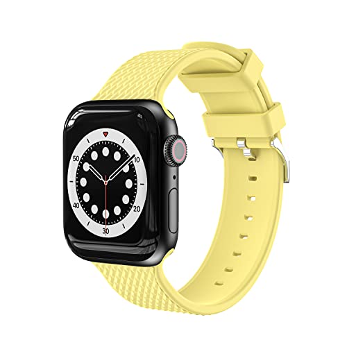 VIGTMO Compatibile con cinturino Apple Watch, giallo, 38mm/40mm/41mm
