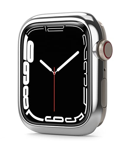 Ringke Bezel Styling Compatibile con Cover Apple Watch 9/8 / 7 41mm, SE / 6/5 / 4 40mm, Ghiera Anti Graffio Stainless Steel Adesiva Accessorio Silver (41-01)