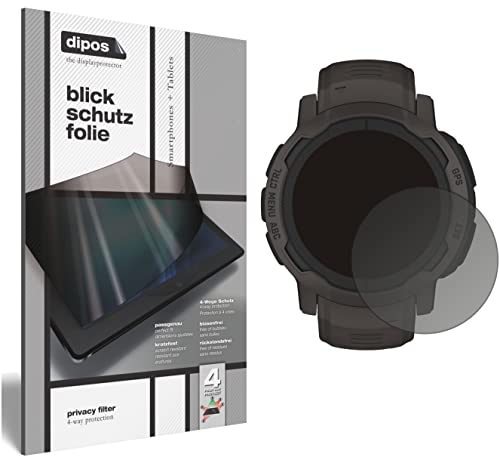 dipos I Protezione Vista Compatibile con Garmin Instinct 2 (45mm) Pellicola Prottetiva Privacy 4 Modi