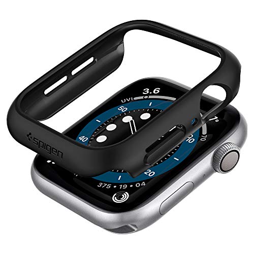 Spigen Cover Thin Fit Compatibile con Apple Watch Series per 6/SE/5/4 44mm Nero