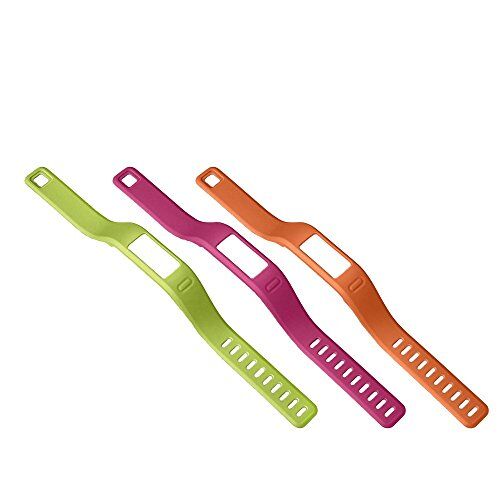 Garmin Vívofit Cinturino di Ricambio, Misura Large, Arancione/Rosa/Verde, 3 Pezzi