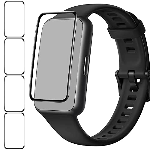 Acadeny [4 Pezzi Pellicola salvaschermo Compatibile con Huawei Band 7, AntiGraffio,Tocco sensibile, Senza Bolle, Applicazione Facile,Pellicola glassata,Copertura Completa