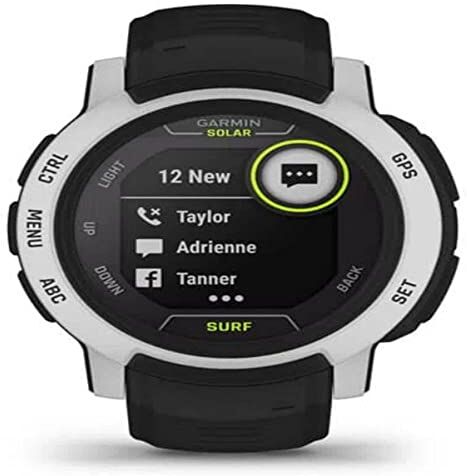 Garmin Instinct 2 Solar Surf, Smartwatch, 45mm, Ricarica solare, Autonomia infinita, Surf, Windsurf, Kitesurf, +30 app, GPS, Cardio, SpO2,  Pay, Connect IQ (Bells Beach)