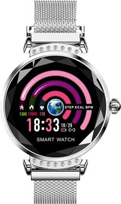 WATCHMARK Smartwatch WH2 argento mesh