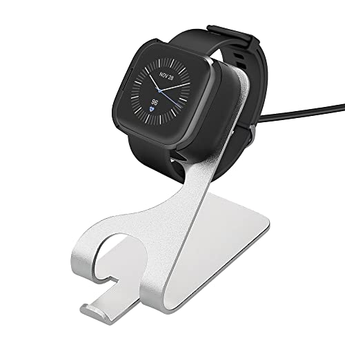 kwmobile Caricabatterie Orologio Fitness Compatibile con Fitbit Versa 2 / Versa 2 SE Caricatore USB Charger Smart Watch Smartwatch Stand con Cavo 150 cm