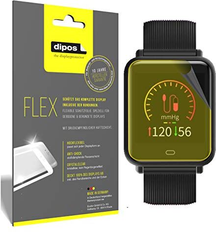 dipos I 3X Pellicola Protettiva Compatibile con TagoBee TB08 Smartwatch Rivestimento del Display al 100% Pellicola di Protezione