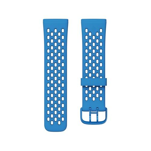 Fitbit Cinturino ufficiale Sport Sense 2 e Versa 3/4, Cerulean/Deep Ocean Large