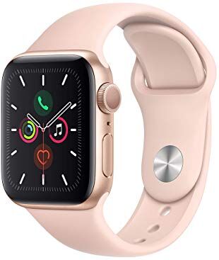 Apple Watch Series 5 40mm (GPS) Custodia in Alluminio Dorato con Cinturino Sportivo in Sabbia Rosa (Ricondizionato)